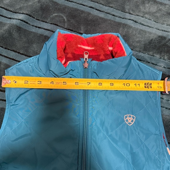 Ariat Dilon Reversible Insulated Vest color Teal size small - Picture 12 of 13